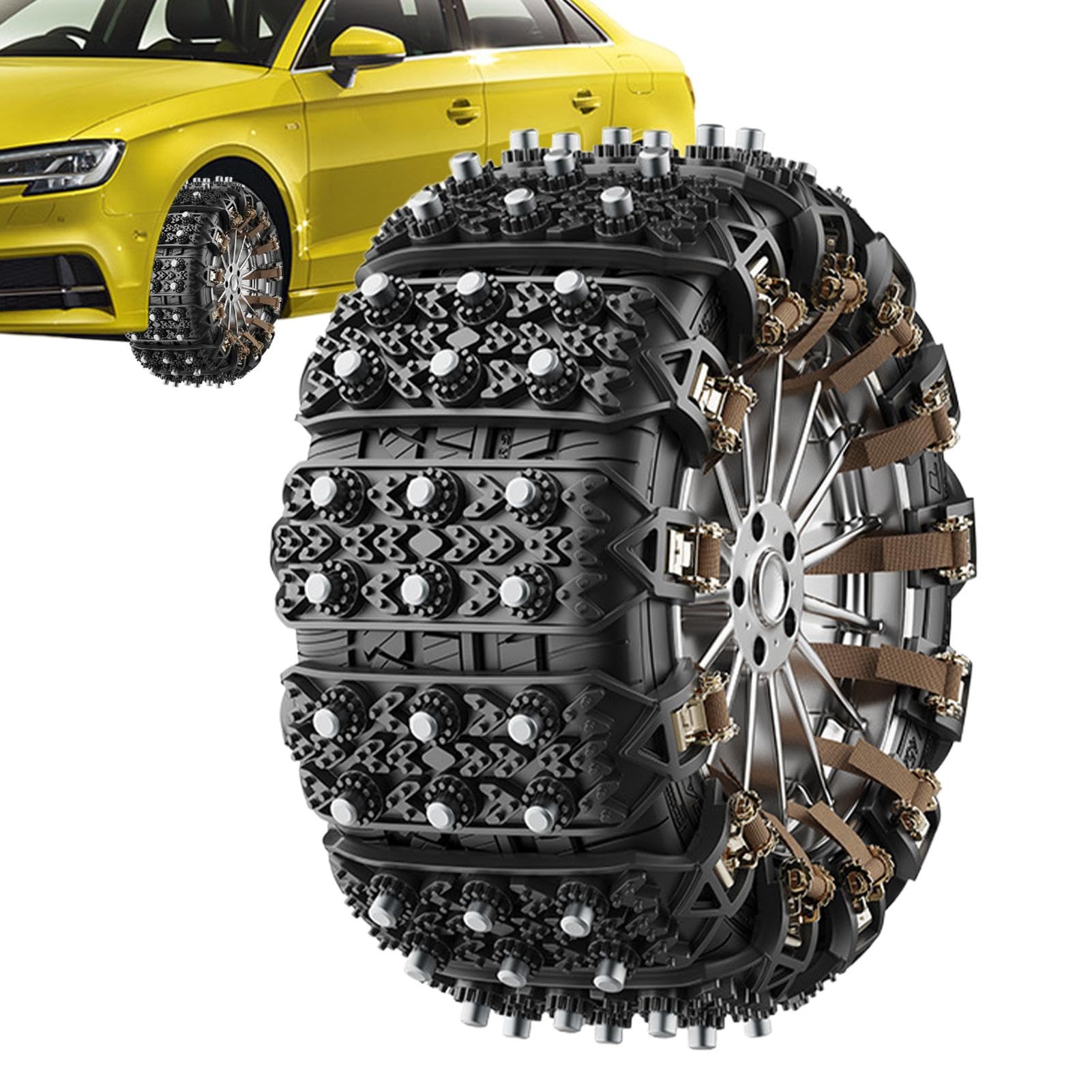 Schneeketten aus Metall für Winterautos - Autoreifenketten für Sicherheit und Traktion Schneeketten aus Metall für Winterautos - Autoreifenketten für Sicherheit und Traktion von Generisch