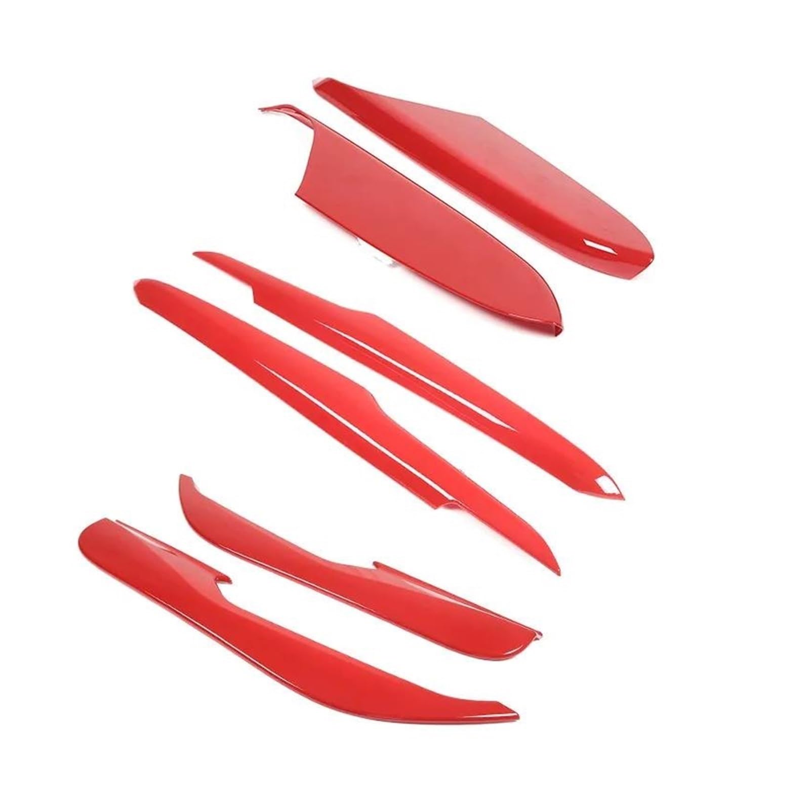 Mittelkonsolenverkleidung ABS Rot Für Corvette C8 Stingray Z51 Z06 2020-2023 Auto Tür Anti-kick Panel Abdeckung Trim Aufkleber auto Zubehör(Rot) von Generisch