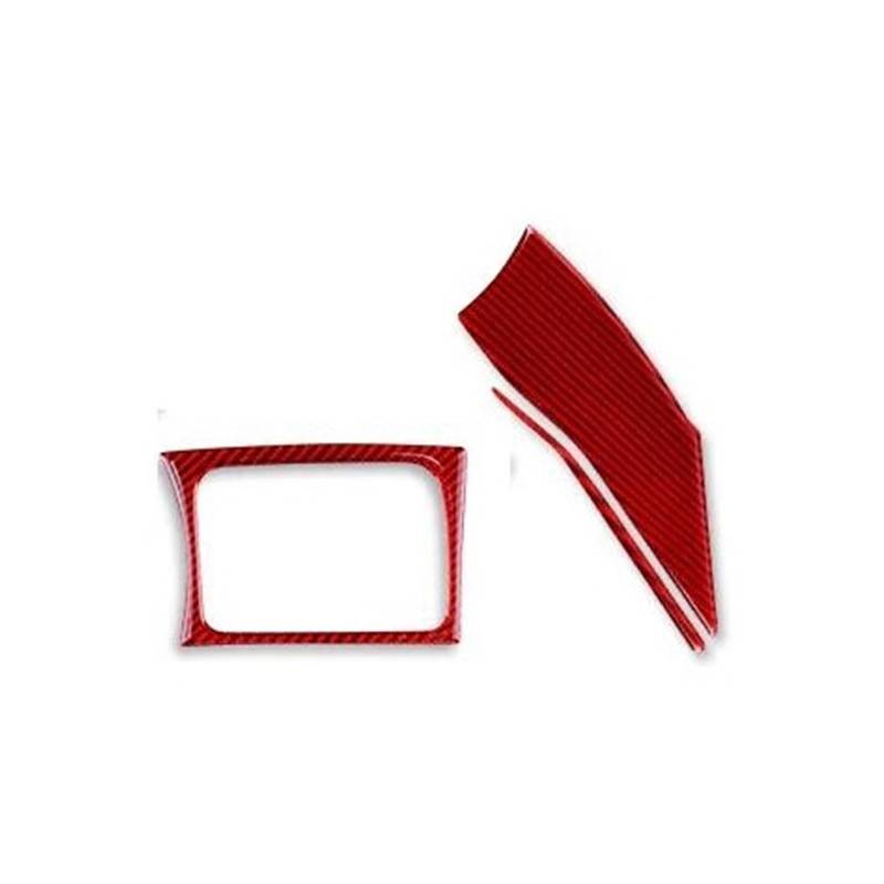 Mittelkonsolenverkleidung Auto Armaturenbrett beidseitig Air Outlet Panel Trim Aufkleber Zubehör für Forester 2009–2012(Rot,RHD) von Generisch