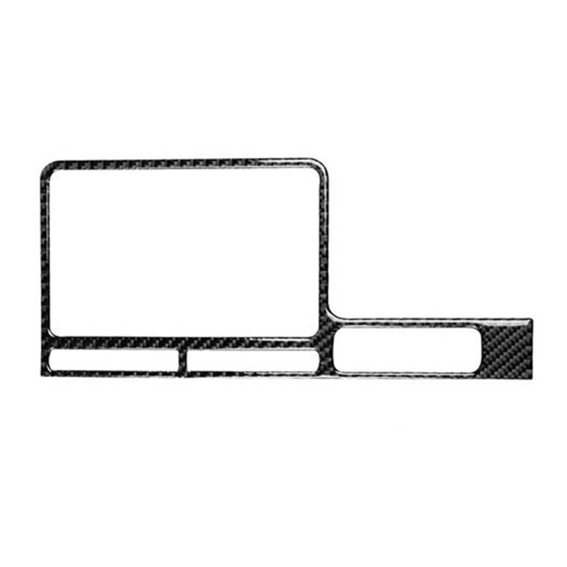 Mittelkonsolenverkleidung Auto Navigation Display Surround Rahmen Abdeckung Trim Innen Zubehör Aufkleber Für GTR R35 2008-2016(Schwarz,RHD) von Generisch