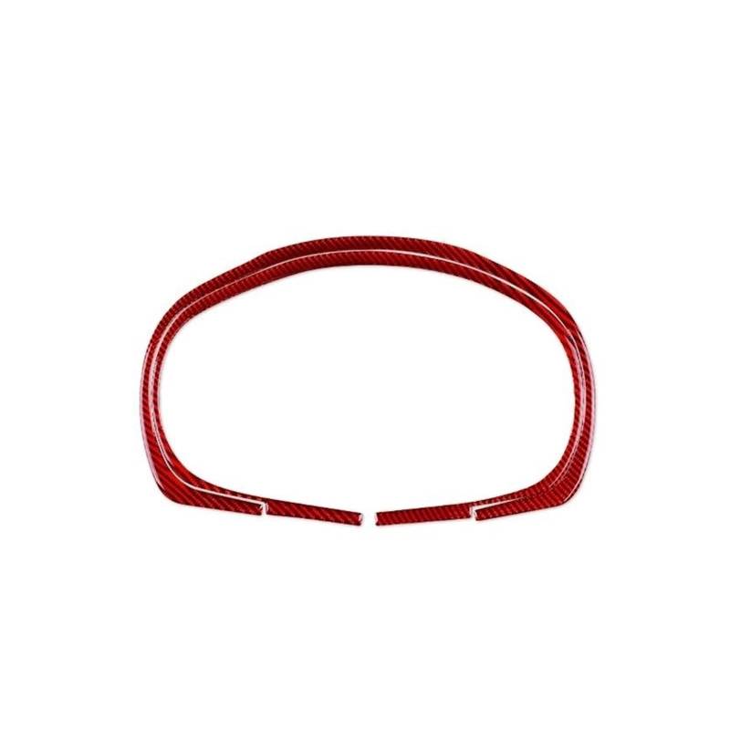 Mittelkonsolenverkleidung Auto Tacho Armaturenbrett Rahmen Abdeckung Aufkleber Auto Innen Trim Für Impreza 2009-2011 RHD LHD(Rot) von Generisch