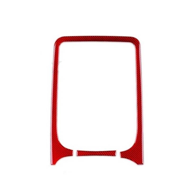 Mittelkonsolenverkleidung Auto Zentrale Steuerung Panel Navigation Abdeckung Trim Aufkleber Innen Zubehör Für Durango 2014-2020(Rot) von Generisch
