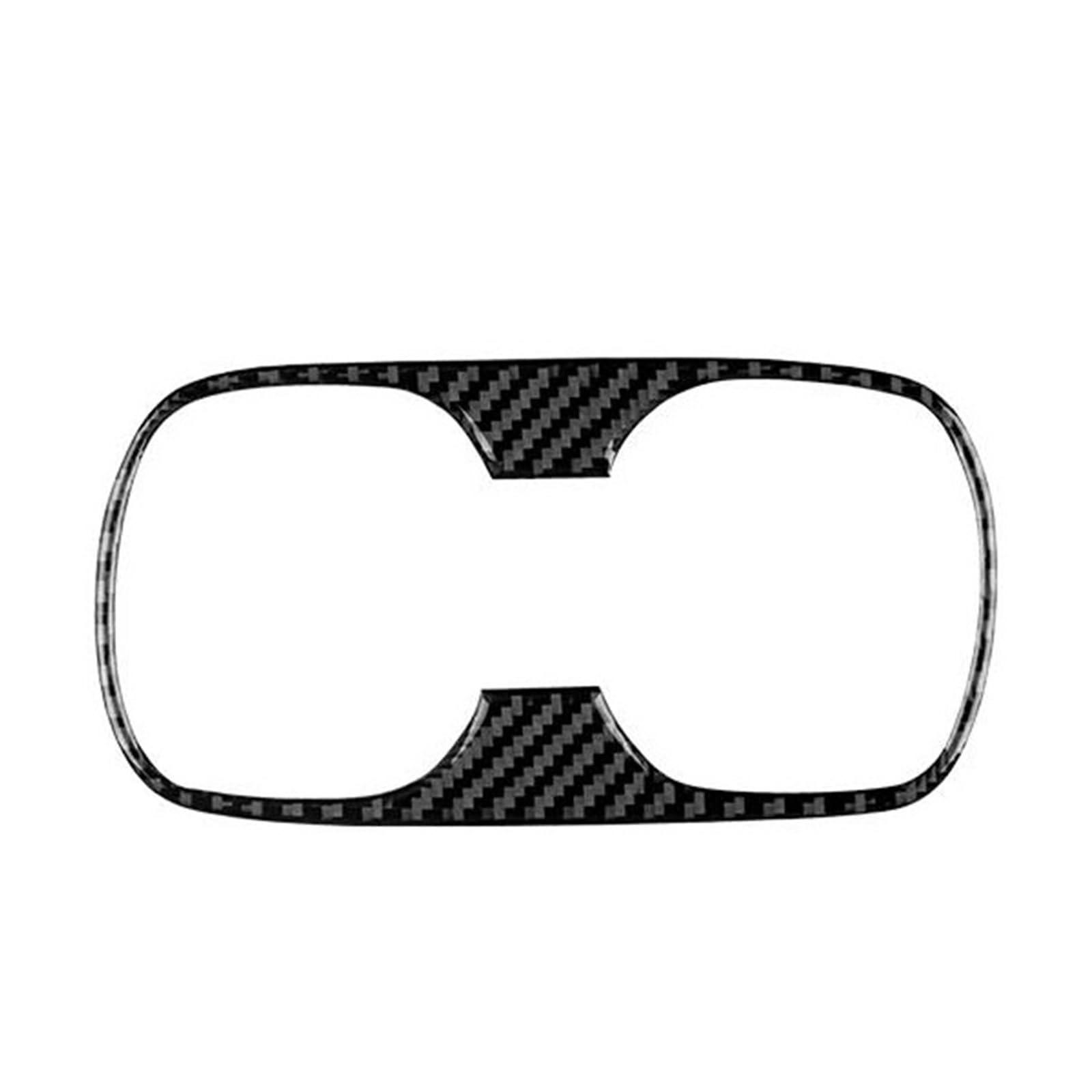 Mittelkonsolenverkleidung Für Corolla 2019 2020 2021 2022 2023 2024 Hinten Armlehne Wasser Tasse Halter Aufkleber RHD LHD Zubehör(Schwarz) von Generisch