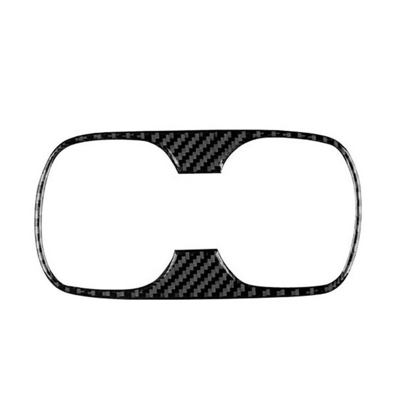 Mittelkonsolenverkleidung Für Corolla 2019 2020 2021 2022 2023 2024 Hinten Armlehne Wasser Tasse Halter Aufkleber RHD LHD Zubehör(Schwarz) von Generisch
