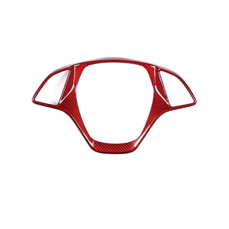 Mittelkonsolenverkleidung Für Corvette C7 2014-2019 Auto Lenkrad Dekor Abdeckung Trim Aufkleber Auto Zubehör(Rot) von Generisch