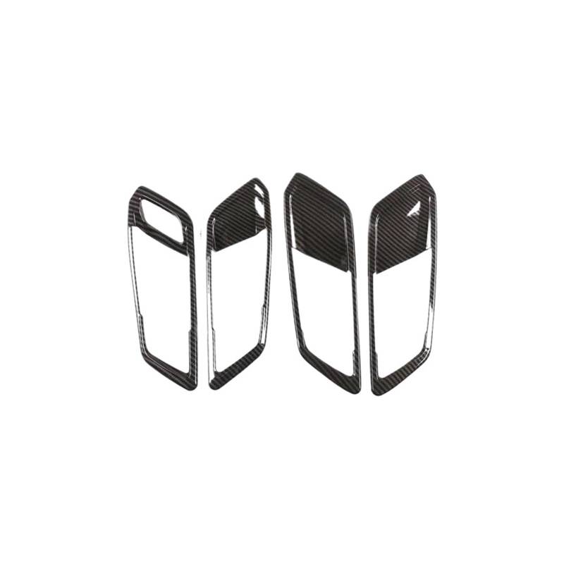 Mittelkonsolenverkleidung Für G20 G28 325 3 Serie 2019 2020 ABS Auto Innentürgriff Rahmenverkleidung Linkslenker(Schwarz) von Generisch