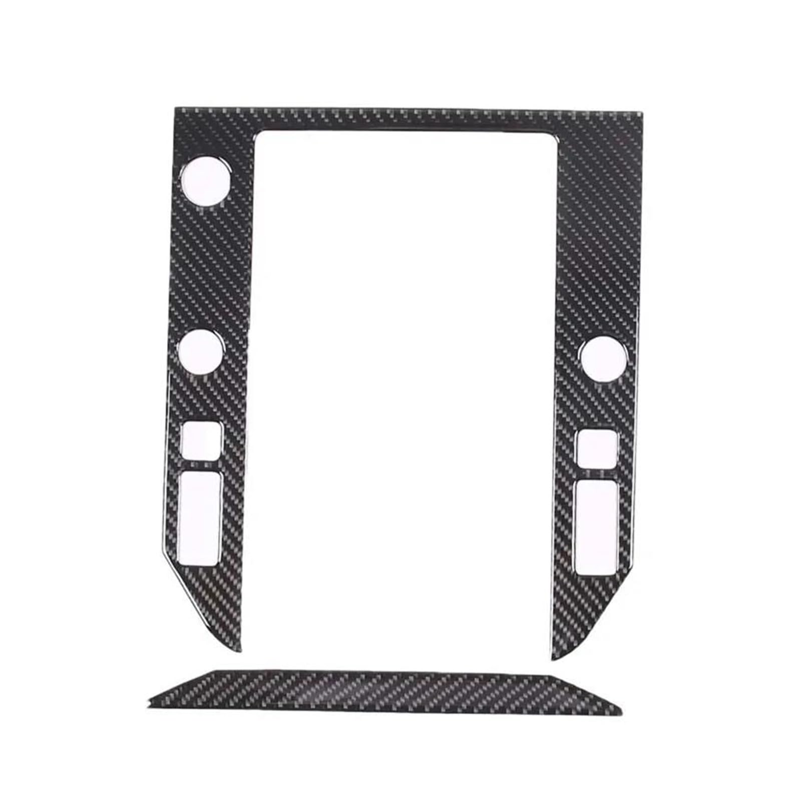 Mittelkonsolenverkleidung Für WRX 2021 2022 2023 Auto Center Control Navigation Bildschirm Rahmen Aufkleber Auto Teile(Schwarz) von Generisch