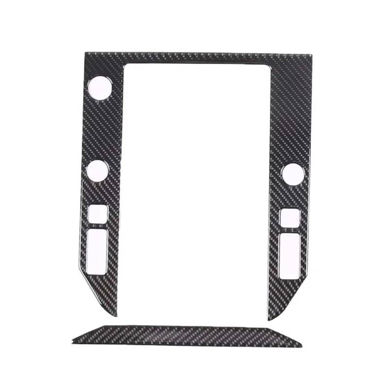 Mittelkonsolenverkleidung Für WRX 2021 2022 2023 Auto Center Control Navigation Bildschirm Rahmen Aufkleber Auto Teile(Schwarz) von Generisch