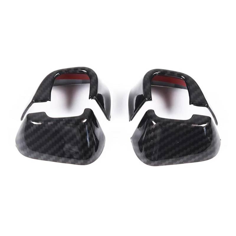 Mittelkonsolenverkleidung Für X1 IX1 U11 2023-2024 ABS Carbon Faser Auto Lenkrad Drehen für Signal Wischer Hebel Abdeckung Trim Aufkleber auto Zubehör(Schwarz) von Generisch