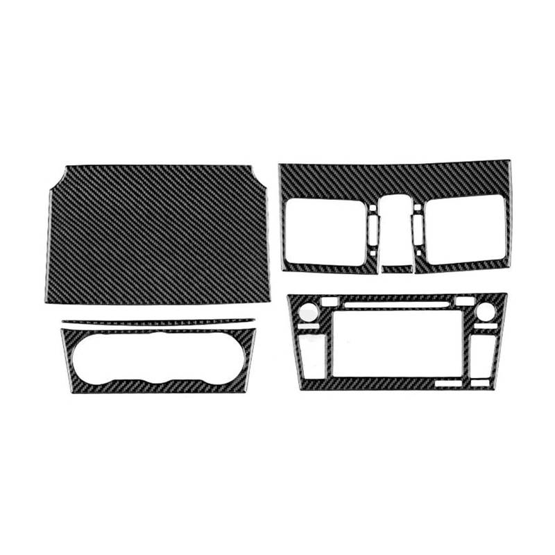 Mittelkonsolenverkleidung fürs Auto Auto Center Air für Vent Central Control Navigation Panel Aufkleber für WRX 2015-2021(Schwarz) von Generisch