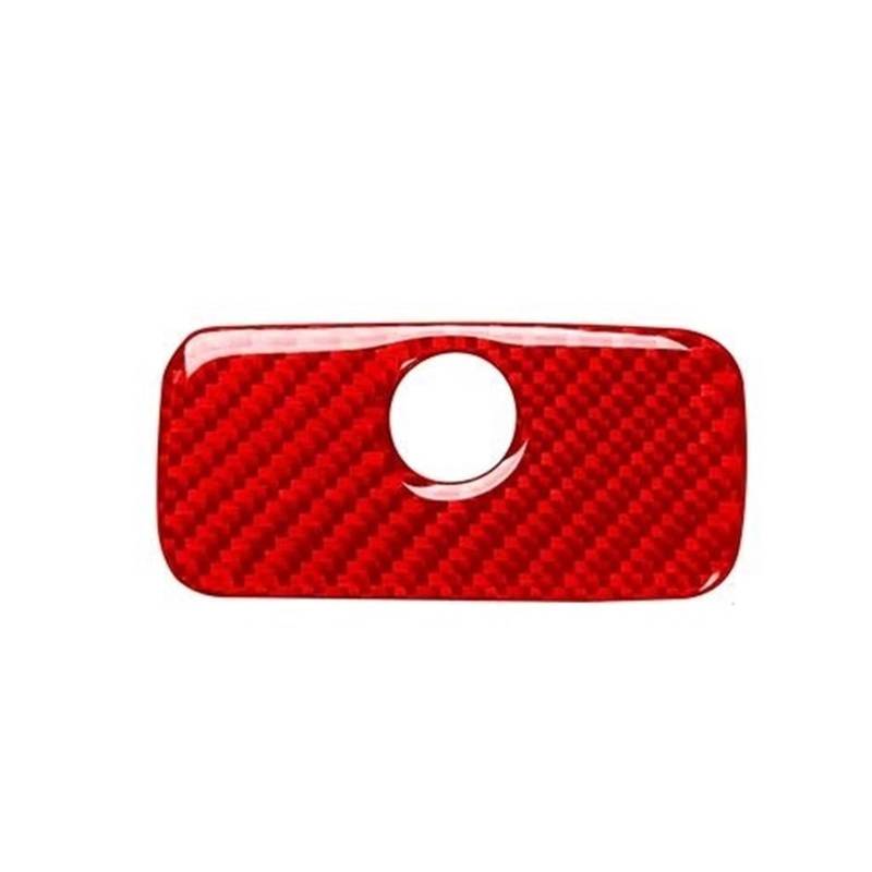 Mittelkonsolenverkleidung fürs Auto Auto Handschuhfach Griff Panel Trim Aufkleber Innen Zubehör Carbon Look Dekoration Für Gladiator 2020-2023(Rot) von Generisch