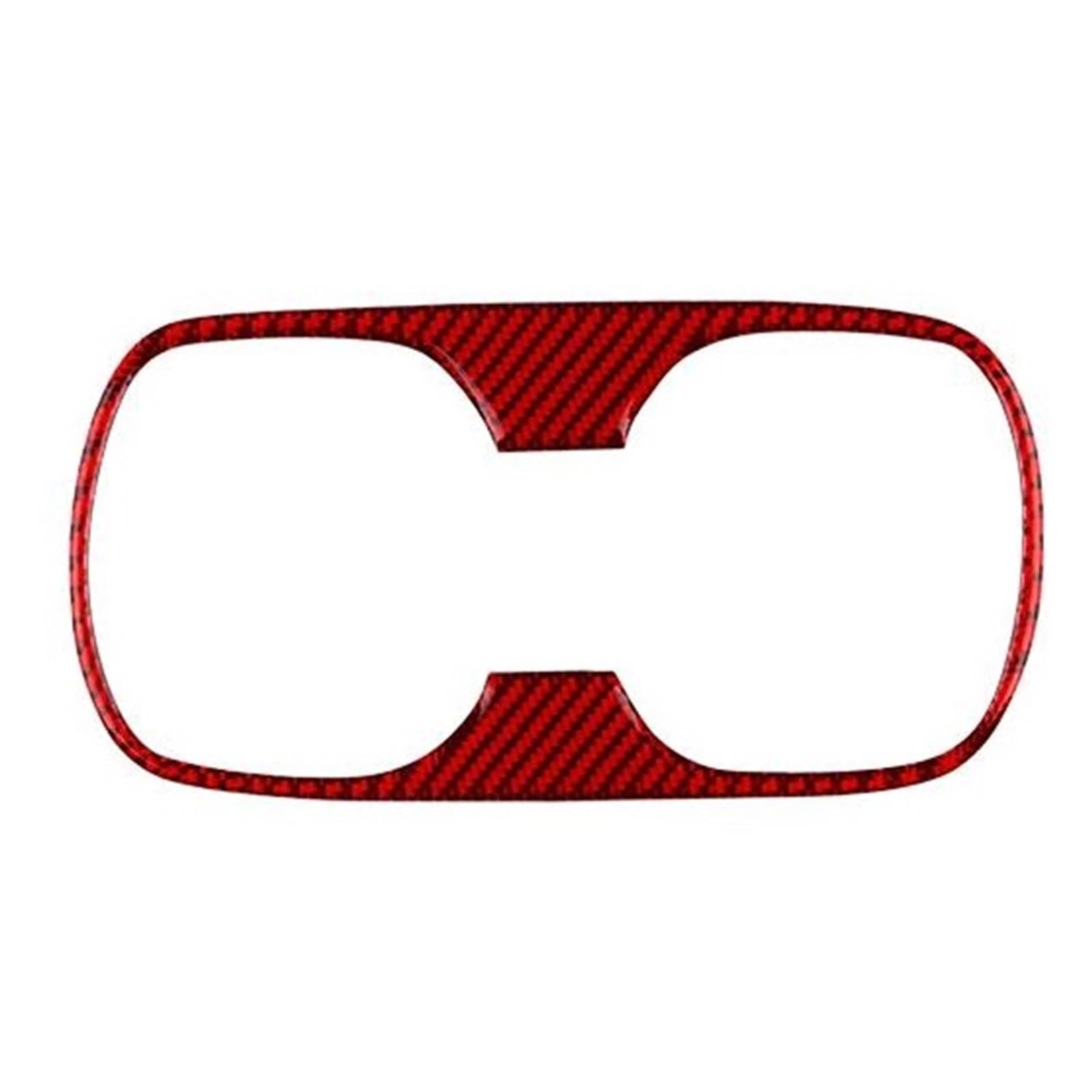 Mittelkonsolenverkleidung fürs Auto Für Corolla 2019 2020 2021 2022 2023 2024 Hinten Armlehne Wasser Tasse Halter Aufkleber RHD LHD Zubehör(Rot) von Generisch