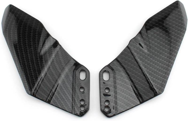 Motorrad-Displayschutz Seite Winglets Spoiler Für Yamaha T-MAX530 YZF-R3 YZF-R25 YZF-R125 YZF-R15 YZF-R1 YZF-R6 Recycelte Windschutzscheibe(Carbon Fiber Look) von Generisch