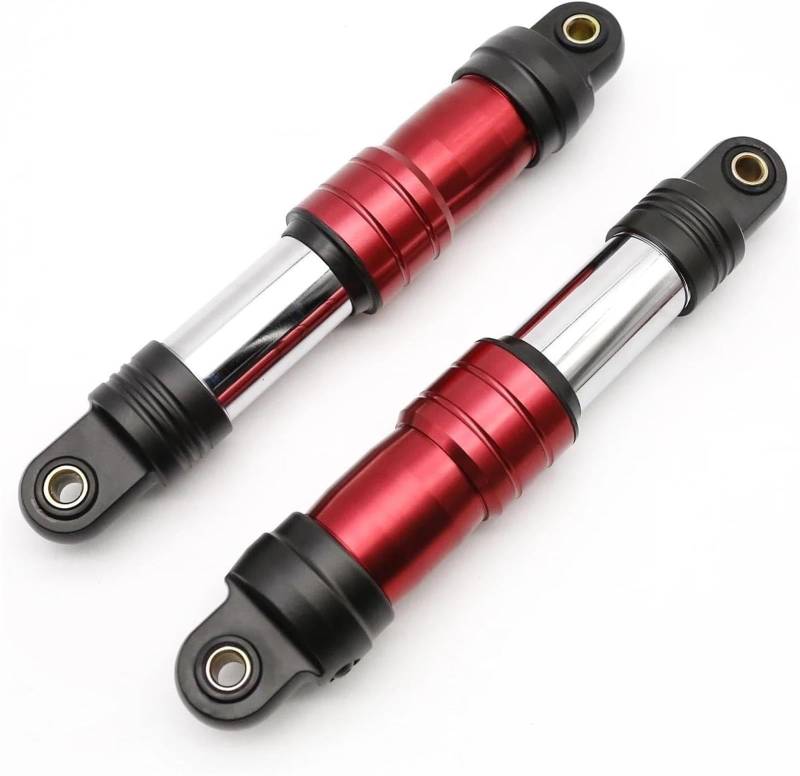 Motorrad-Luftstoßdämpfer Motorrad Stoßdämpfer Motorrad für Roller ATV 220mm 265mm 290mm(Rot,220mm) von Generisch