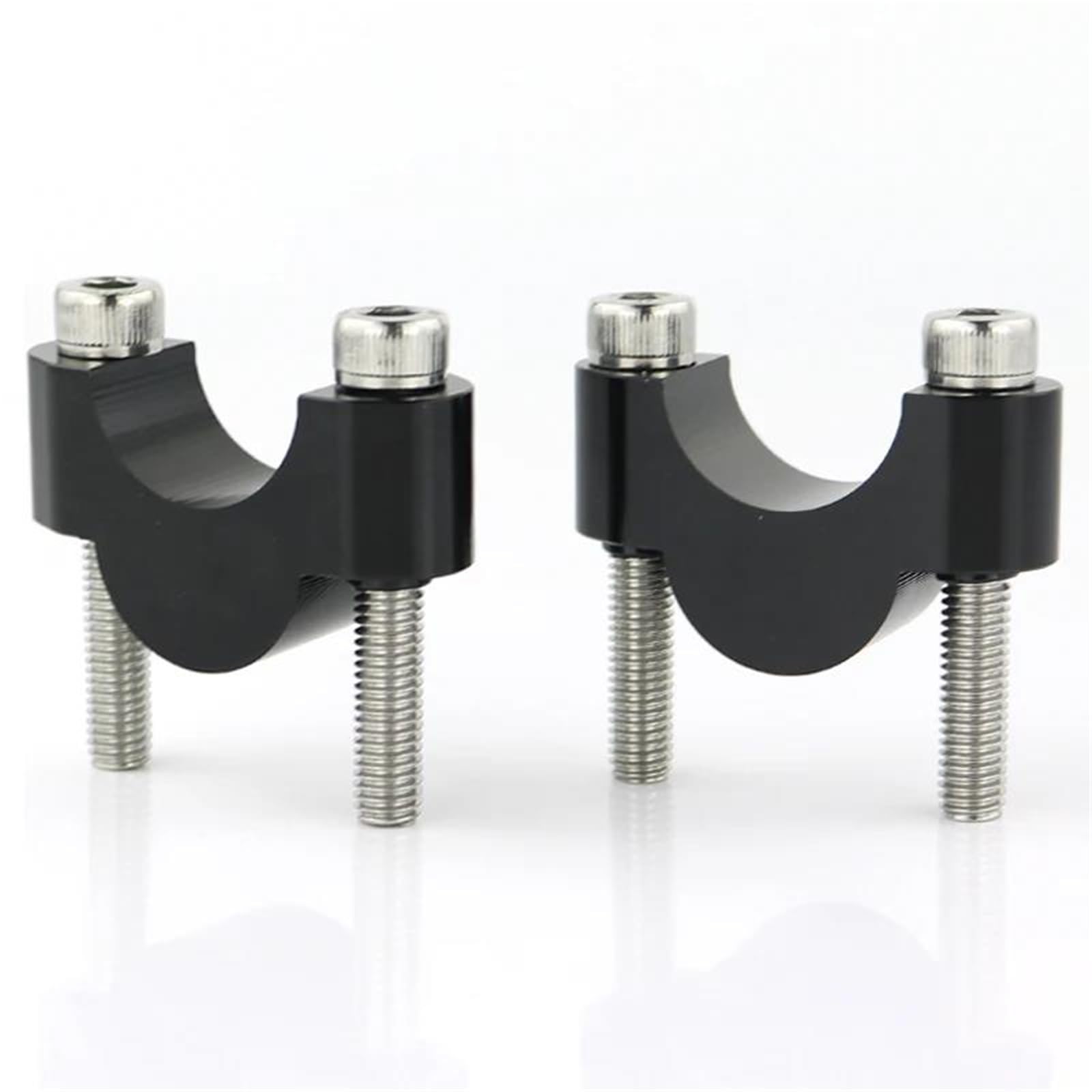 Motorrad-Modifikationszubehör 7/8 "22mm Motorrad Zubehör Lenker Riser Für Suzuki Für Bandit GSF600 GSF750 GSF1200 GSF1250 GSF250 GSF400 GSF650(Black Riser 20mm) von Generisch