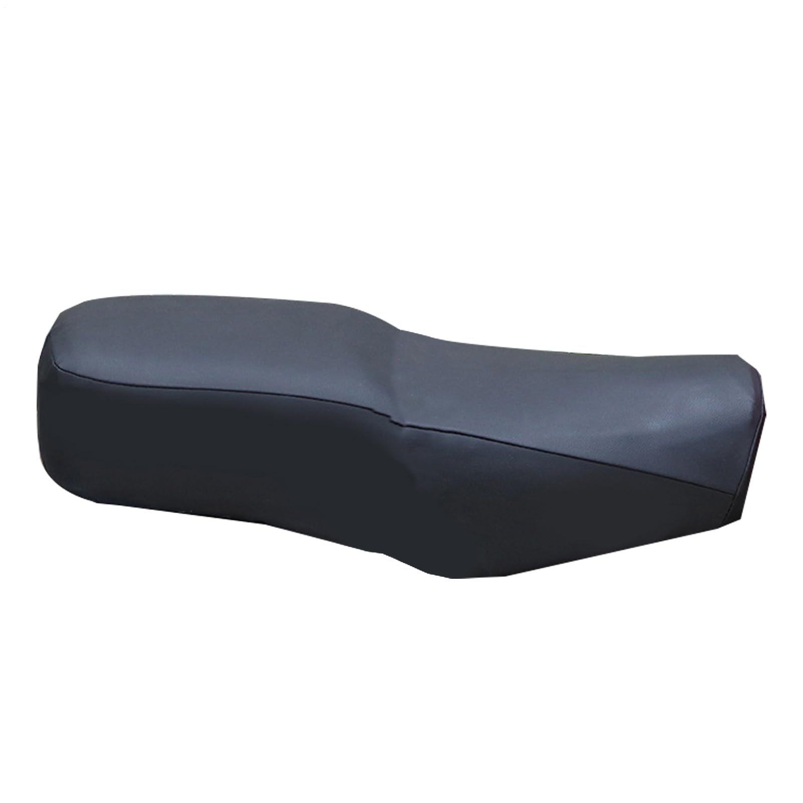 Motorrad Sitzbezug, Universelles Wasserdicht Sitzabdeckung, PVC Sitzkissen Sonnenschutz Lederbezug Für 125er Motorräder, Länge 63-65cm(Schwarz) von Generisch