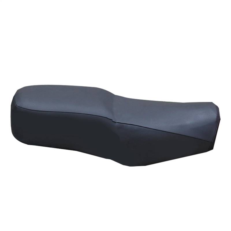 Motorrad Sitzbezug, Universelles Wasserdicht Sitzabdeckung, PVC Sitzkissen Sonnenschutz Lederbezug Für 125er Motorräder, Länge 63-65cm(Schwarz) von Generisch