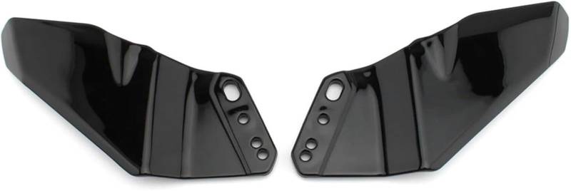 Motorrad-Windschutzscheibe Seite Winglets Spoiler Für Yamaha T-MAX530 YZF-R3 YZF-R25 YZF-R125 YZF-R15 YZF-R1 YZF-R6 Kälteschutz(Glossy Black) von Generisch