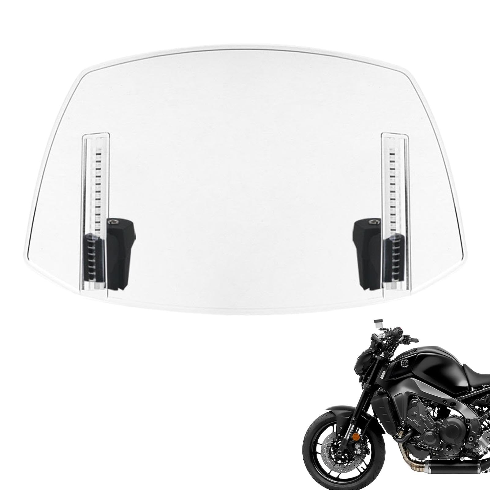 Motorrad-Windschutzscheiben-Deflektor,Motorrad-Windschutzscheiben-Deflektor - Windabweiser für die meisten Motorräder,Windabweiser, Verstellbarer Windschutzscheiben-Extender-Spoiler für Dirtbikes Motorrad-Windschutzscheiben-Deflektor,Motorrad-Windschutzscheiben-Deflektor - Windabweiser für die meisten Motorräder,Windabweiser, Verstellbarer Windschutzscheiben-Extender-Spoiler für Dirtbikes von Generisch