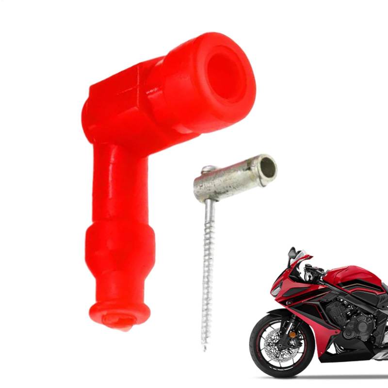 Motorrad-Zündkerzenstecker, Zündkerzenstecker | Wasserdichter Gummimotor-Zündkerzenstecker,Staubdichtes, widerstandsfreies Motorradzubehör-Ersatzteil für den Motor von Generisch