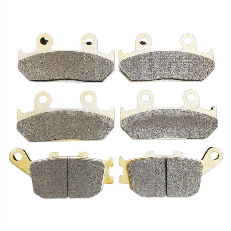 Motorradbremsbelag CBR600F CBR600F2 CBR 600 F F2 1991 1992 1993 1994 Super für Sport Vorne Hinten Bremsbeläge Set Kit(2 Front 1 Rear) von Generisch