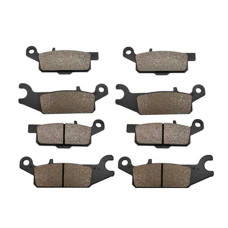 Motorradbremsbelag Motorrad Bremsbeläge Set für YAMAHA YFM700 für Grizzly 2008 2009 2007 2010 2011 2012 2013 2014 2015 für Kodiak 700 2016 von Generisch
