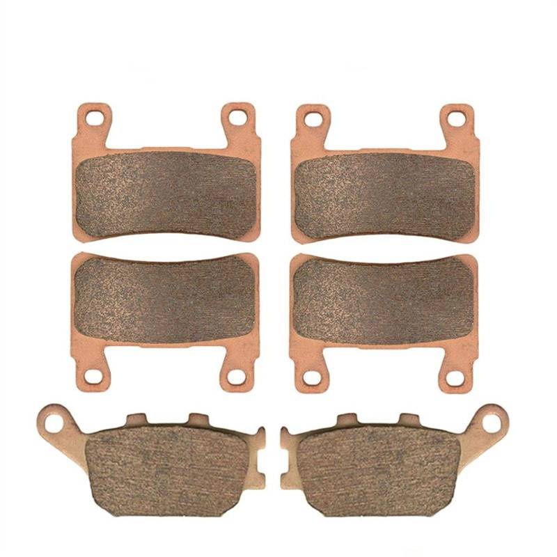 Motorradbremsbelag Motorrad-Bremsbeläge vorn und hinten CB1300 für Super für Four 2003 2004 2005 2006 2007 2008 2009 Sinterbremsscheibenbelagsatz von Generisch