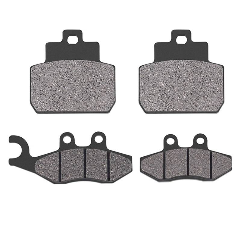 Motorradbremsbelag Motorrad Semi für Organische Metall Vorne Hinten Bremsbeläge für PIAGGIO X9 125 2004 2005 2006 Dh 150 für Straße 2007 250 Dh 2005(1 set) von Generisch