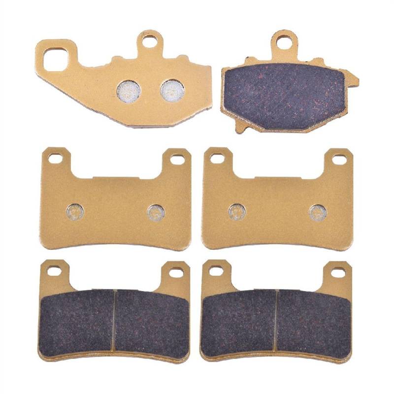 Motorradbremsbelag Motorrad Vorne Hinten Bremsbeläge für Kawasaki Z 1000 Z1000 Z1000SX 2011-2013 ZX10R ZX1000 2008-2010 ZR 1000 ZR1000 2010-2013(Ceramic 1 set) von Generisch