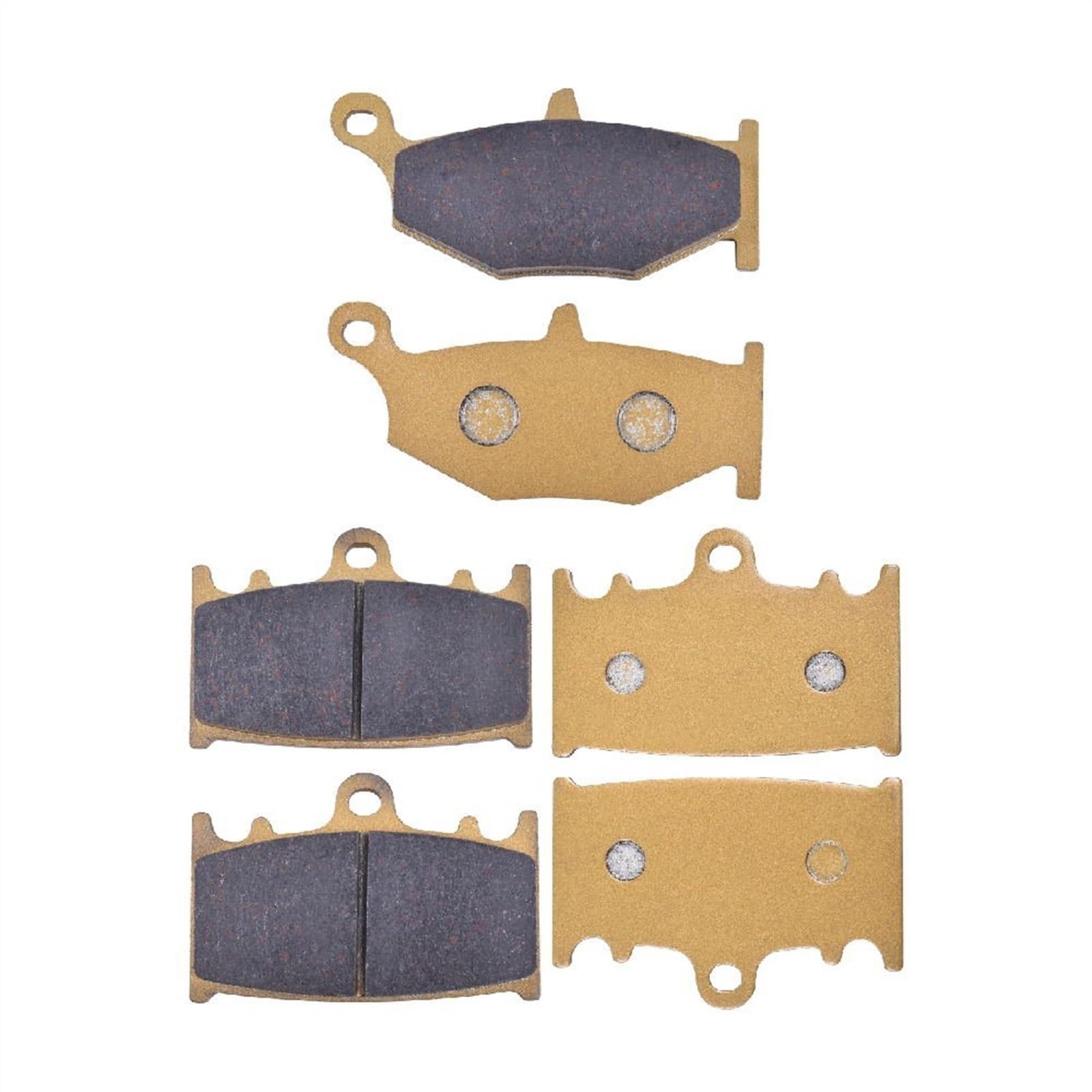 Motorradbremsbelag Motorrad Vorne Und Hinten Bremsbeläge Set für SUZUKI GSR400 2006 2007 2008 GSR600 2006-2009 2010(Ceramic 1 set) von Generisch