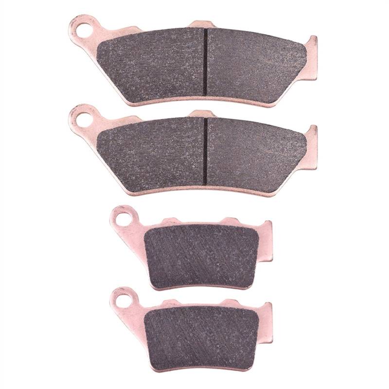 Motorradbremsbelag Vorne Hinten Bremsbeläge Set für BMW G650GS für Sertao G650 für Xchallenge für Xcountry F700GS 2013-2016 F700 GS 2018-2019 F800GS(Copper Front and Rear) von Generisch