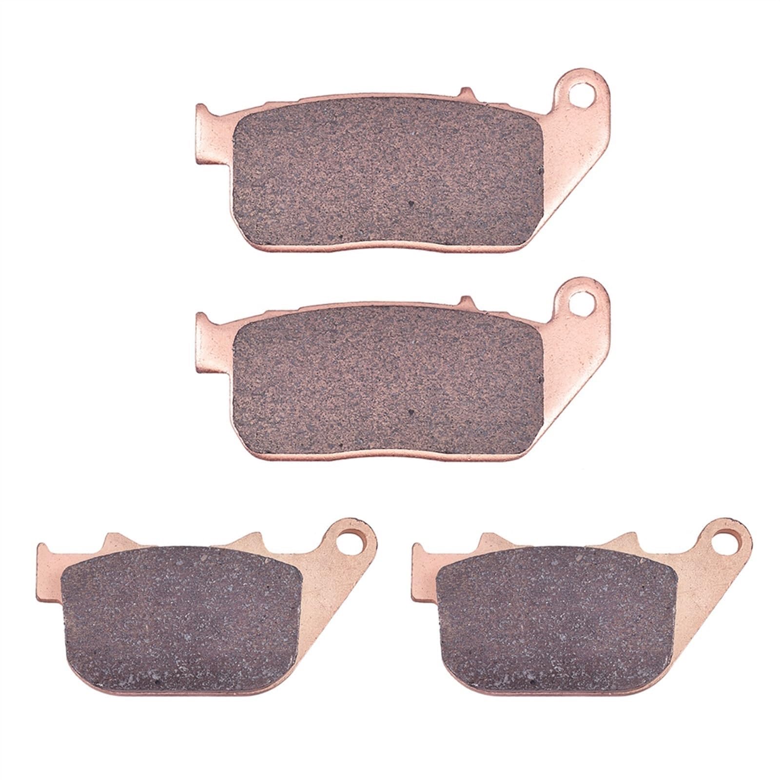 Motorradbremsbelag Vorne Und Hinten Bremsbeläge Set für DAVIDSON 883 XL883L für Superlow XL883N Eisen 883 XL1200 XL1200C XL für Sportster für Custom(Copper Based) von Generisch