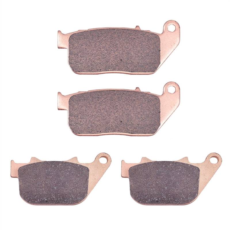 Motorradbremsbelag Vorne Und Hinten Bremsbeläge Set für DAVIDSON 883 XL883L für Superlow XL883N Eisen 883 XL1200 XL1200C XL für Sportster für Custom(Copper Based) von Generisch