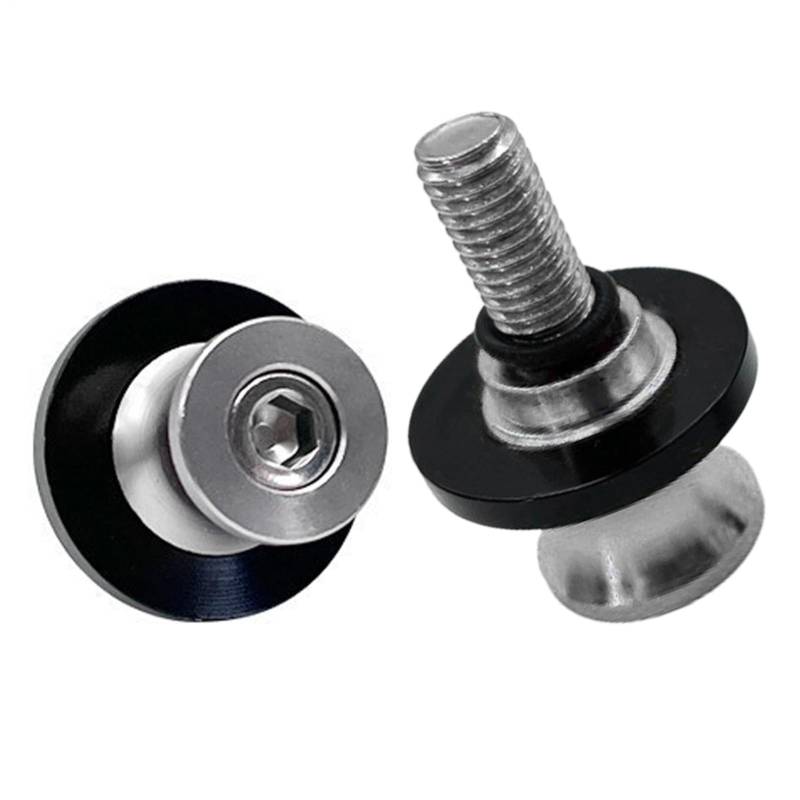 Motorradschwung Arm Spool - Aluminiumschwungschutz | Slider-Anti-Kollisionsbecher | Anti-Fall-Vordergabel Stoßfänger | Anti-Fall-Dämpfung | Motorrad -Crash -Zubehör | Aluminium Drop Cup Wheel für Männ von Generisch