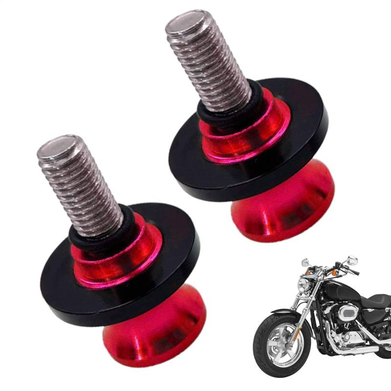 Motorradschwung Arm Spool - Aluminiumschwungschutz | Slider-Anti-Kollisionsbecher | Anti-Fall-Vordergabel Stoßfänger | Anti-Fall-Dämpfung | Motorrad -Crash -Zubehör | Aluminium Drop Cup Wheel für Männ von Generisch