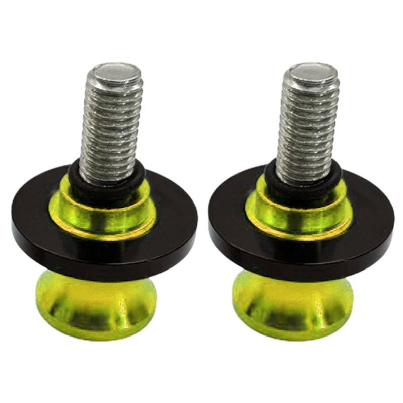 Motorradschwung Arm Spool - Aluminiumschwungschutz | Slider-Anti-Kollisionsbecher | Anti-Fall-Vordergabel Stoßfänger | Anti-Fall-Dämpfung | Motorrad -Crash -Zubehör | Aluminium Drop Cup Wheel für Männ von Generisch