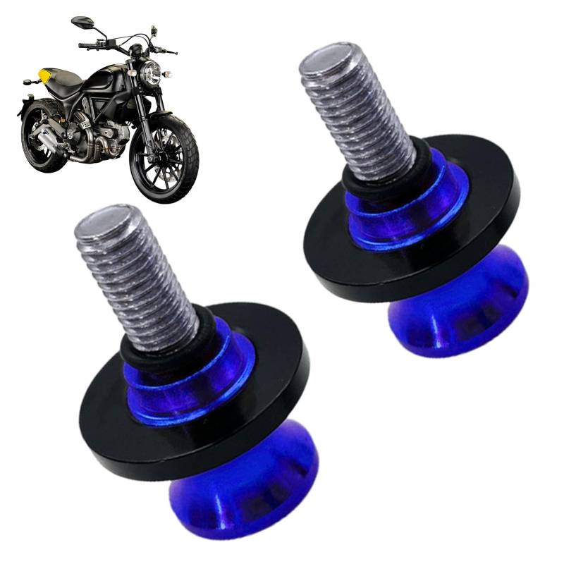 Motorradschwung Arm Spool - Aluminiumschwungschutz | Slider-Anti-Kollisionsbecher | Anti-Fall-Vordergabel Stoßfänger | Anti-Fall-Dämpfung | Motorrad -Crash -Zubehör | Aluminium Drop Cup Wheel für Männ von Generisch