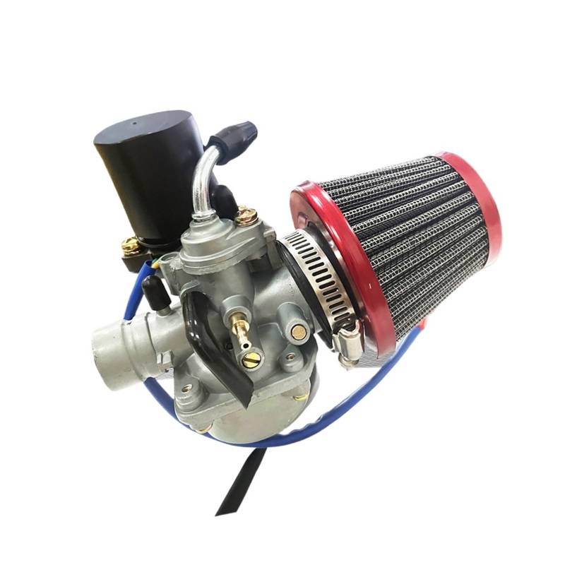 Motorradvergaserfilter 19mm Vergaser Für Mit Luftfilter Für 2 Takt 50cc 90cc für Roller Moped Für Yamaha Jog JOG50 JOG90 1E40QMB 1PE40QMB 1E50QMG Vergaser(Jog Set red) von Generisch