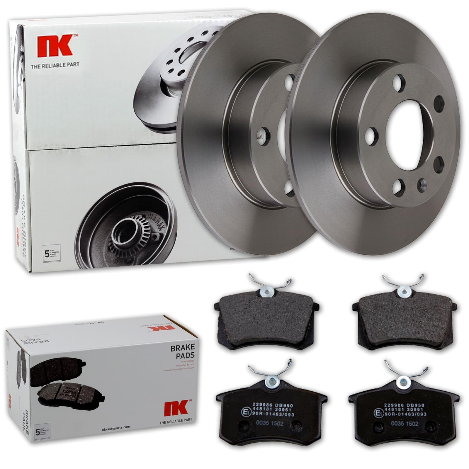 NK Bremsscheiben + Beläge hinten passend für Polo T-CROSS A1 NK Bremsscheiben + Beläge hinten passend für Polo T-CROSS A1 von Generisch