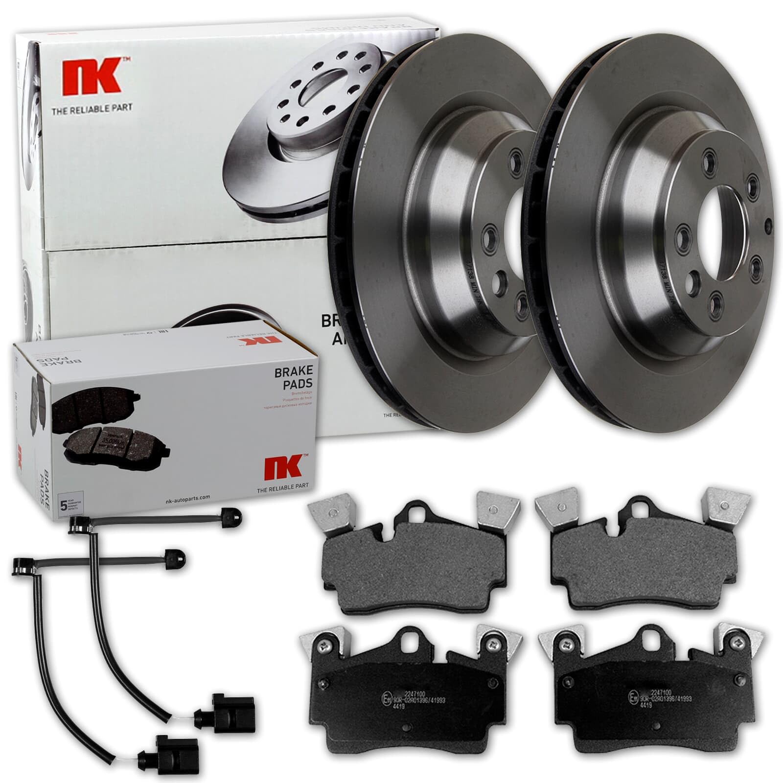 NK Bremsscheiben 358mm + Beläge hinten passend für Q7 4L Bj. 2005-2015 NK Bremsscheiben 358mm + Beläge hinten passend für Q7 4L Bj. 2005-2015 von Generisch