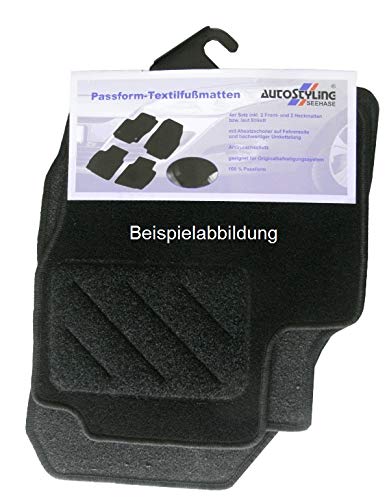 Nadelfilz Fußmatte/n - fahrzeugspezifisch - Passform - Farbe: schwarz - 822788 von Generisch