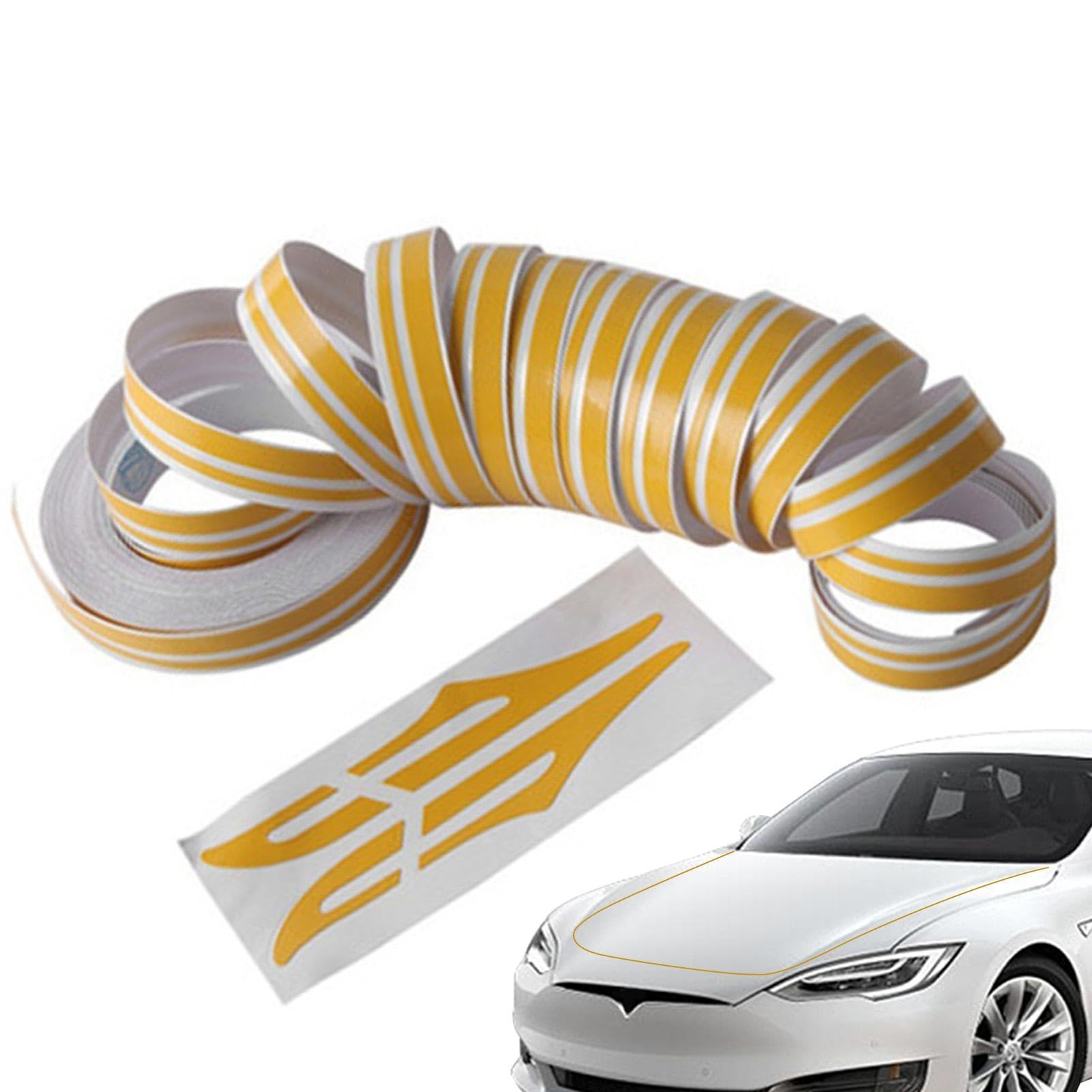 Nadelstreifen-Klebeband, 9,8 m, Auto-Streifen, Karosserie-Seitenaufkleber und wasserdicht für Boot, Auto, Armaturenbrett, Helme Nadelstreifen-Klebeband, 9,8 m, Auto-Streifen, Karosserie-Seitenaufkleber und wasserdicht für Boot, Auto, Armaturenbrett, Helme von Generisch