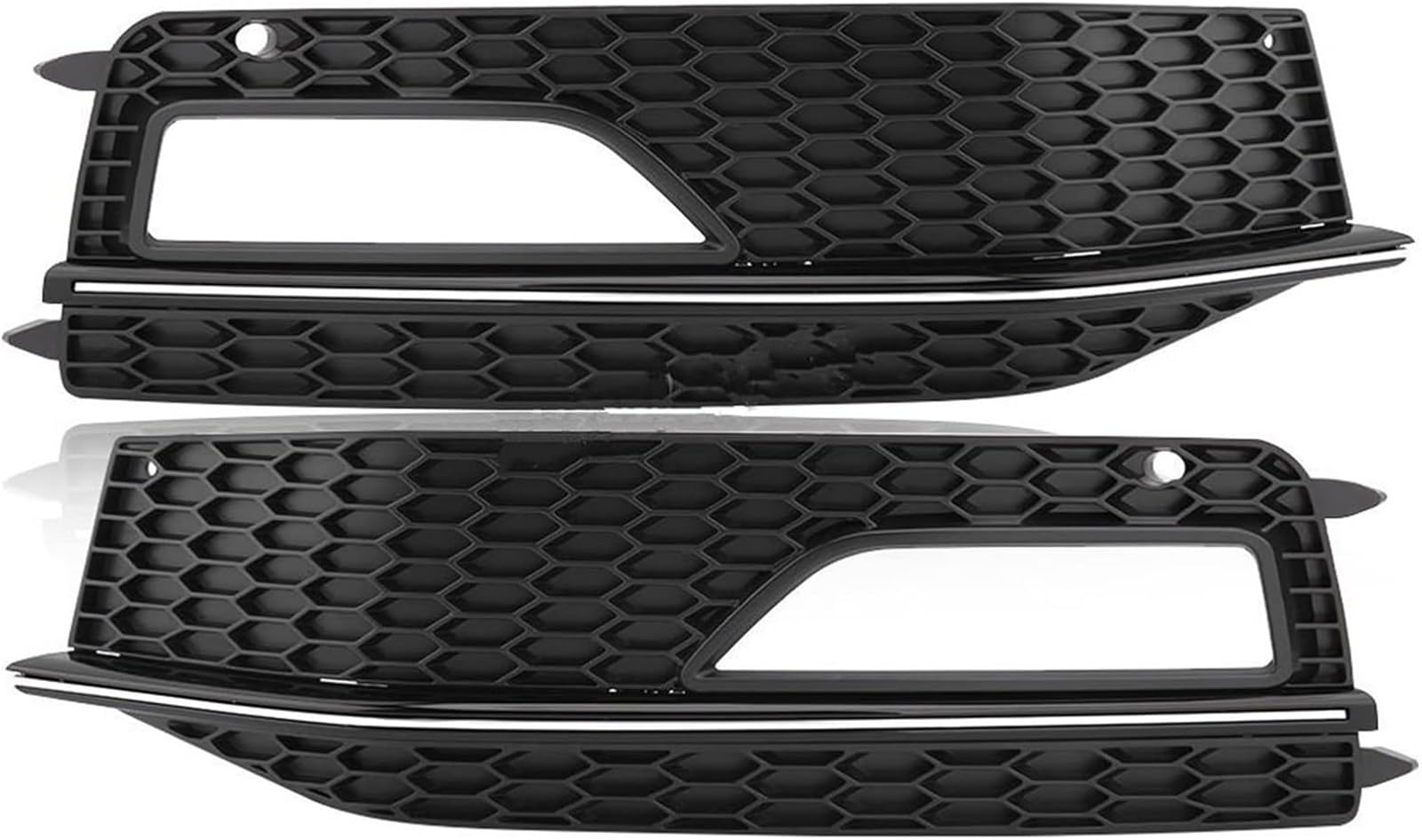 Nebelscheinwerfer am Kühlergrill des Fahrzeugs Für S4 S-Linie Facelift 2012-2015 Auto Vorderen Stoßfänger Unteren Kühlergrill Nebel Licht Grill(1 Pair Chrome) von Generisch