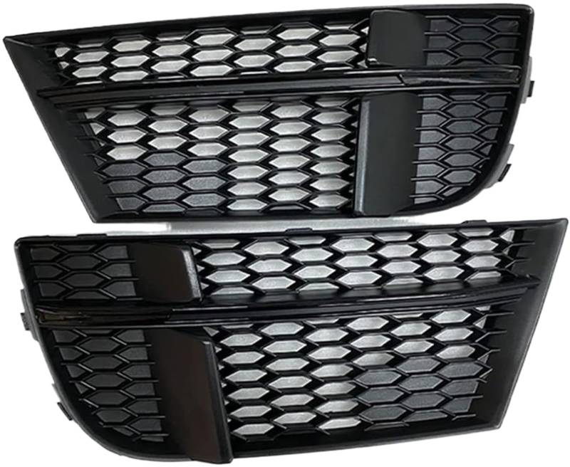 Nebelscheinwerfergitter 2x Auto Front Stoßstange Nebel Licht Lampe Kühlergrill Abdeckung Für A3 S3 2017-2020 Honeycomb Mesh Kühlergrills von Generisch