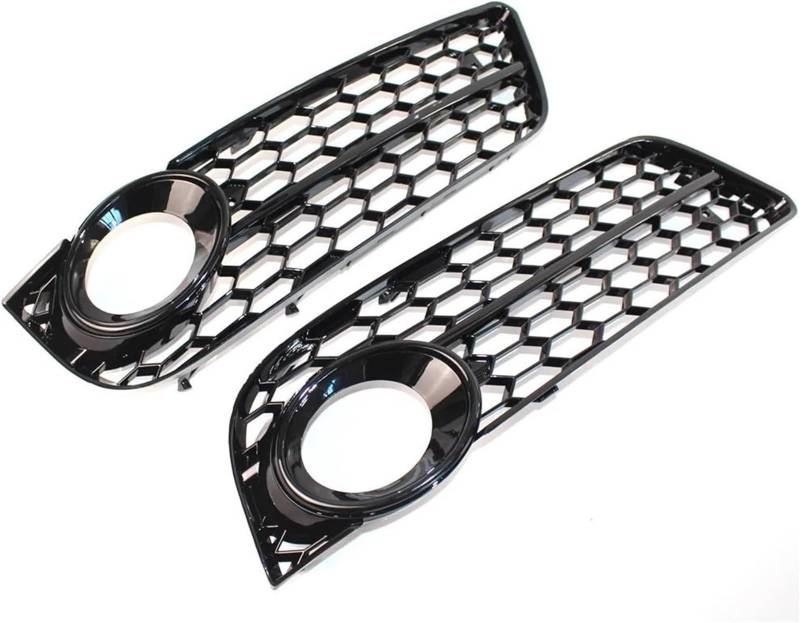 Nebelscheinwerfergitter Auto Front Stoßstange Nebel Licht Lampe Kühlergrill Grill Abdeckung Für A5 Für Coupe 2008-2011 Kühlergrills(Bright Black) von Generisch