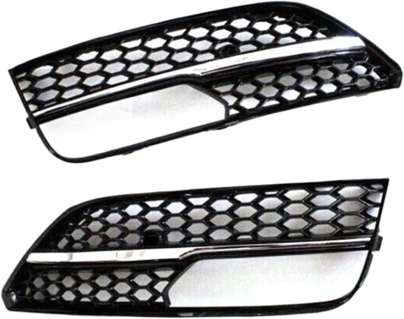 Nebelscheinwerfergitter Für A3 Für Fließheck 2013-2016 2PCS Auto Front Nebel Licht Kühlergrill Abdeckung Waben Kühlergrills(Chrome Sliver) von Generisch