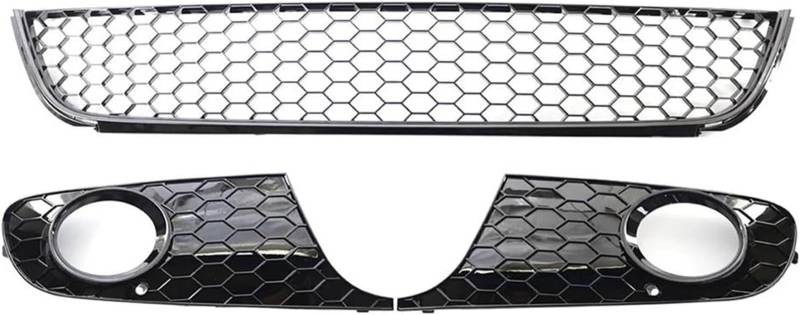 Nebelscheinwerfergitterabdeckung Auto Für VW Auto Honeycomb Front Lower Bumper Mesh Grille Auto Front Stoßstange Grille von Generisch