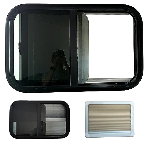 RV-Fenster mit integriertem Rollo und Fliegengitter, gehärtetes Glas Ersatz für mehr Komfort und Privatsphäre in Wohnmobilen und Anhängern RV-Fenster mit integriertem Rollo und Fliegengitter, gehärtetes Glas Ersatz für mehr Komfort und Privatsphäre in Wohnmobilen und Anhängern von Generisch