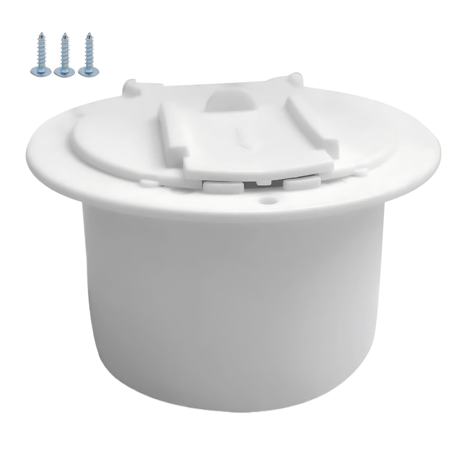 RV-Netzkabelabdeckung, runde Abdeckung für elektrische Kabel für Wohnmobil, Kabeldurchführung, Kabel-Organizer mit Schrauben, Wohnmobil-Zubehör für Anhänger, Yacht, Boot, LKW RV-Netzkabelabdeckung, runde Abdeckung für elektrische Kabel für Wohnmobil, Kabeldurchführung, Kabel-Organizer mit Schrauben, Wohnmobil-Zubehör für Anhänger, Yacht, Boot, LKW von Generisch