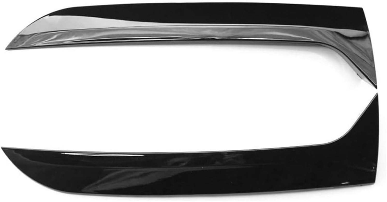 Rennsport-Spoiler Für VW Für Tiguan MK1 Heckscheibe Seitenspoiler Canard Splitter Trim Ersatz Auto-Frontspoiler(Glossy Black) von Generisch